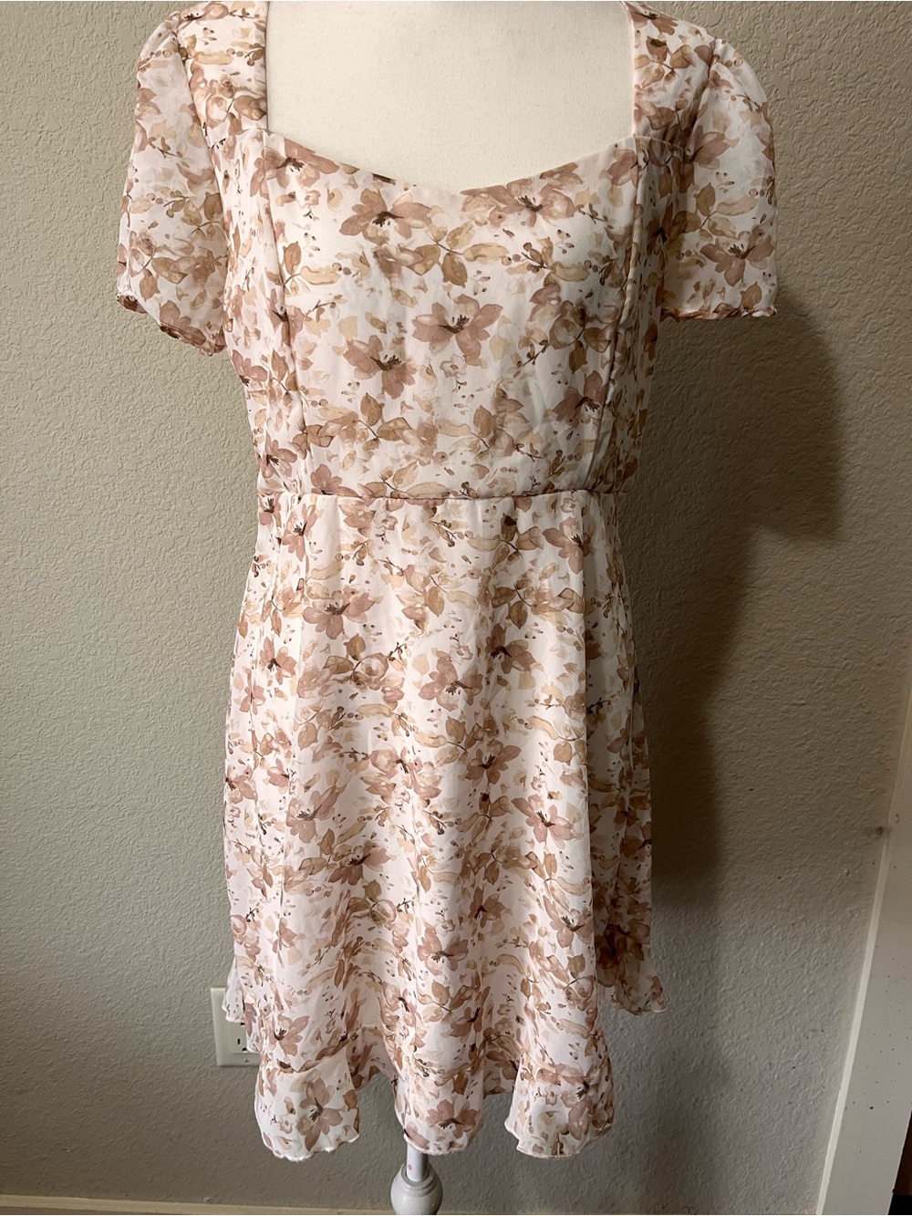 Wallflowers floral mini dress Dress in Beige